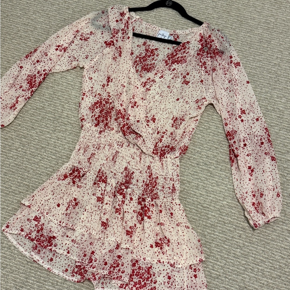 Pink Floral Romper